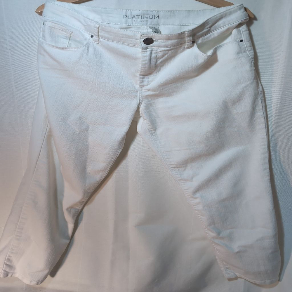 Women's Chico's Platinum White Ankle & Cropped Jeans